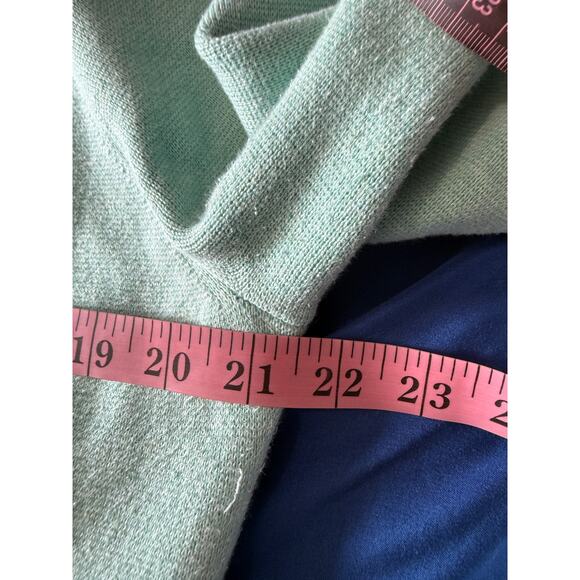 J crew vanessa open front sweater mint green cardigan womens medium pockets - Picture 6 of 8